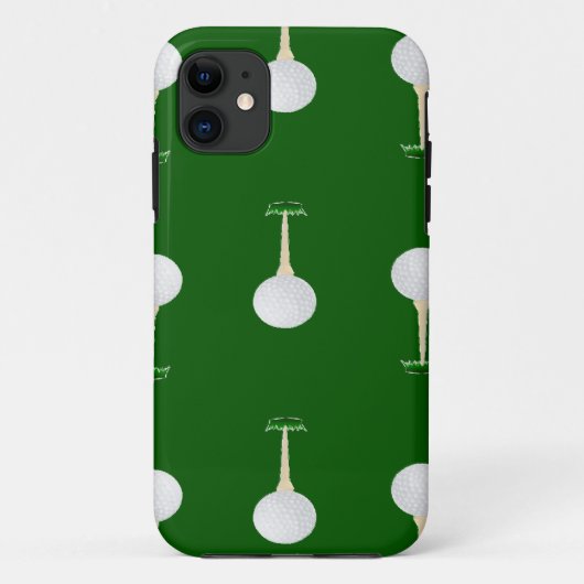 Golfballetpatroon op groen Case-Mate iPhone case (Achterkant)