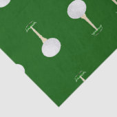 Golfballetpatroon op groen tissuepapier (Detail)