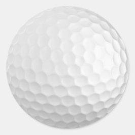 Golfbalstickers Ronde Sticker