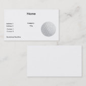 golfbalvector grafisch visitekaartje (Voorkant / Achterkant)