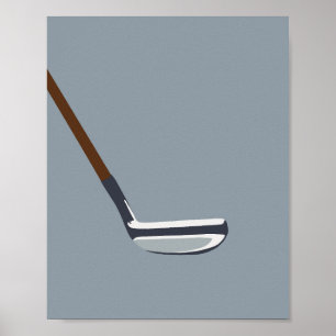 Golfblauw Poster