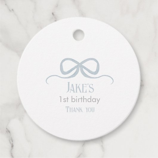 Golfboog party cadeau label (Voorkant)