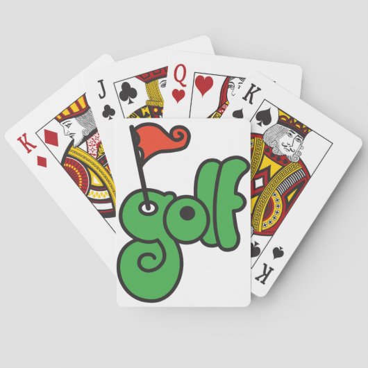 Golfbordspelende kaarten (Achterkant)
