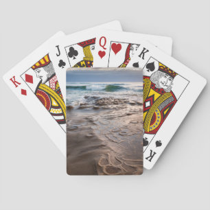 Golfbreker op strand, Californië Speelkaarten