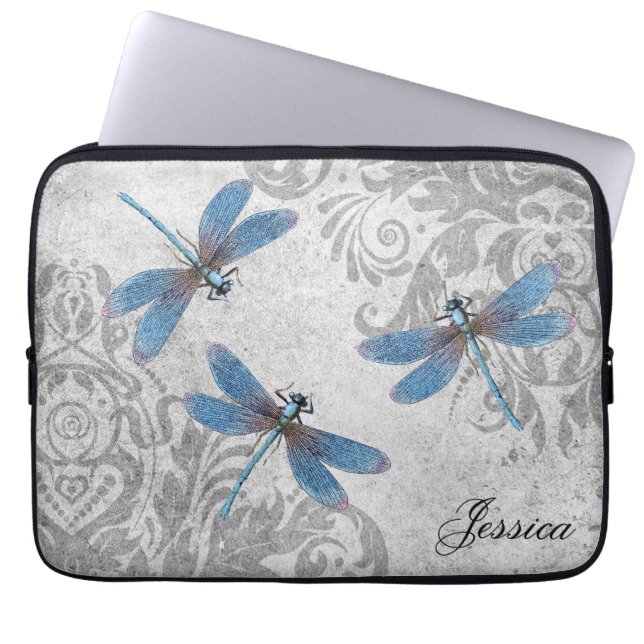  golfbrekers en libellen laptop sleeve (Voorkant)