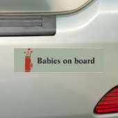 Golfbumpersticker Bumpersticker (Op auto)