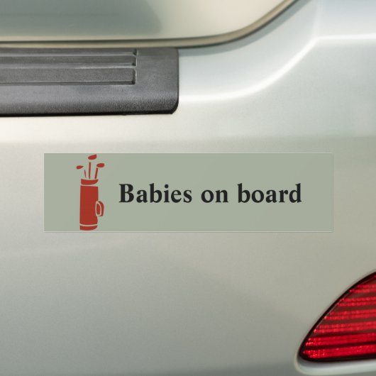 Golfbumpersticker Bumpersticker (Op auto)