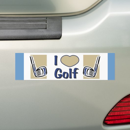 Golfbumpersticker Bumpersticker (Op auto)