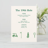 Golfcafé Kaart (Staand voorkant)