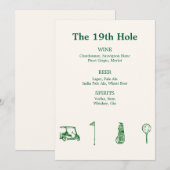 Golfcafé Kaart (Voorkant / Achterkant)