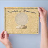 Golfcertificaat van prestatie flyer (Hand)