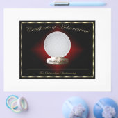 Golfcertificaat van prestatie flyer (Enkel)