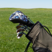 Golfchauffeur Hoesje met Scottish Thistles Design Golfheadcover (Insitu)