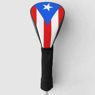 Golfchauffeur Hoesje met vlag van Puerto Rico, Ver Golfheadcover