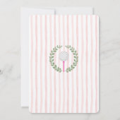 Golfclub Baby shower uitnodiging (Achterkant)