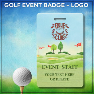 Golfclub competitie logo evenement personeel badge