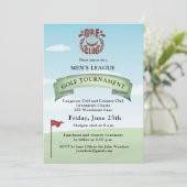 Golfclub Mannen Logo Kaart (Staand voorkant)