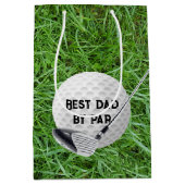Golfclub met bal voor papa medium cadeauzakje (Voorkant)