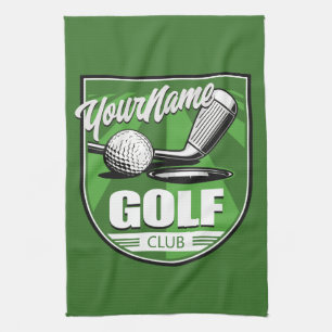 Golfclub NAAM Pro Golfer Speler Gepersonaliseerd Theedoek