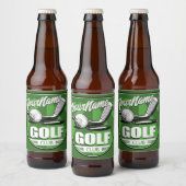 Golfclub NAAM Pro Golfer Speler Persoonlijk Bier Etiket (Flessen)