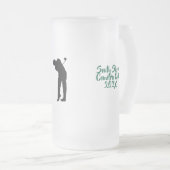 Golfclub op maat matglas bierpul (Voorkant rechts)