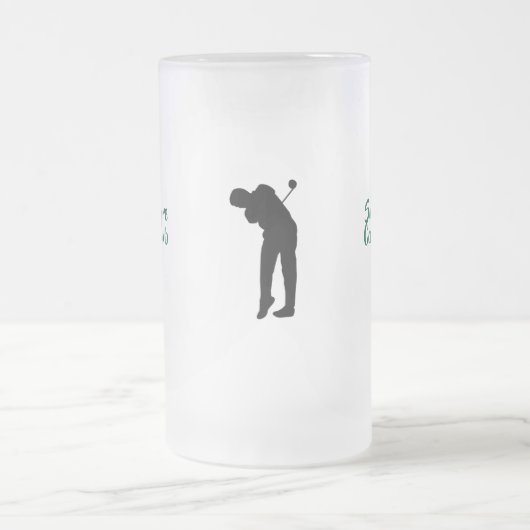 Golfclub op maat matglas bierpul (Center)