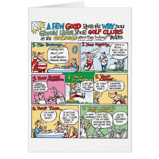 Golfclubs in de Garage (Voorkant)