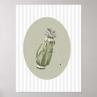 Golfclubs jongen peuter kamer decoratie muur