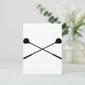 golfclubs kruisen briefkaart (Staand voorkant)