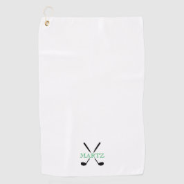 Golfclubs NAAM Spel Tijdloos Golfen Groen Golfhanddoek