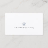 golfcoach | Professionele golfinstructeur Visitekaartje (Achterkant)