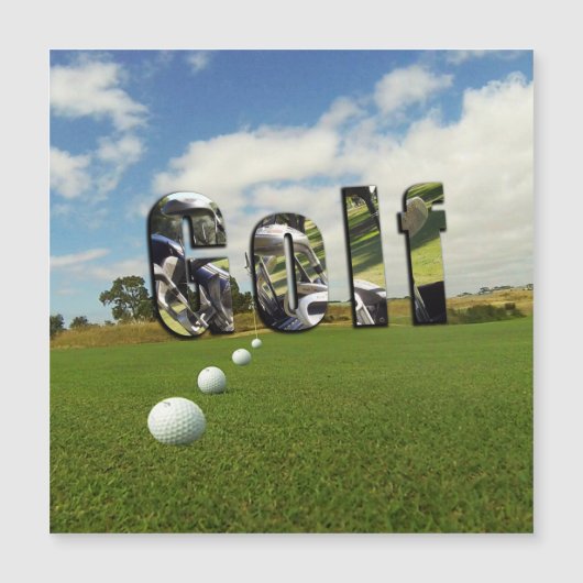 Golfcursus en -Logo, (Voorkant)