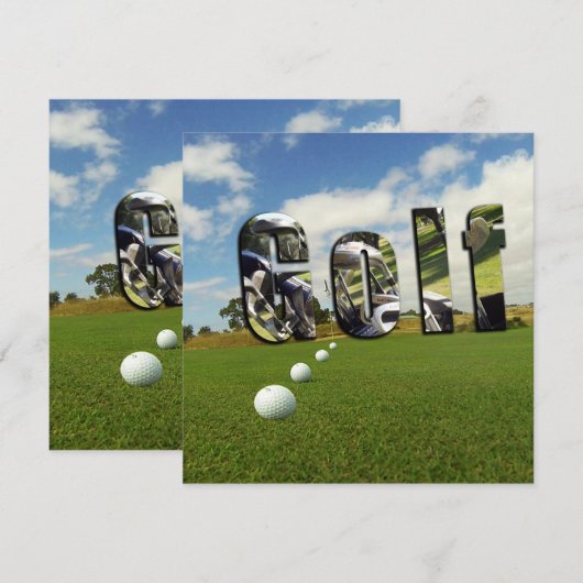 Golfcursus en -Logo, (Voorkant / Achterkant)