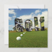 Golfcursus en -Logo, (Voorkant)