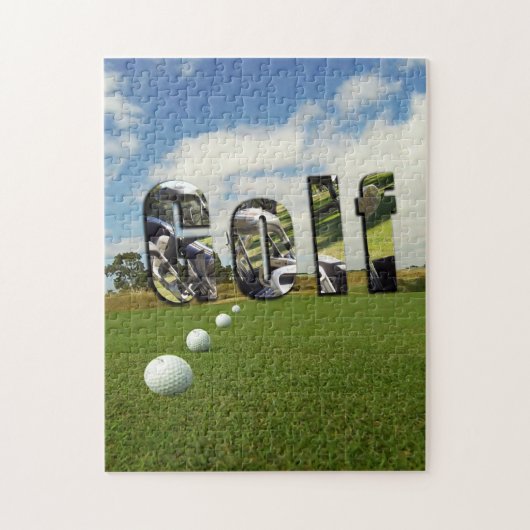 Golfcursus en -Logo, Legpuzzel (Verticaal)