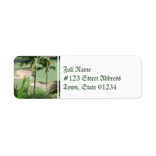Golfcursus in Tropics Mailing Labels