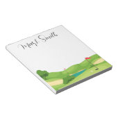 Golfcursus met naam notitieblok (Schuin)