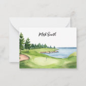 Golfcursus Notitiekaartje (Voorkant)