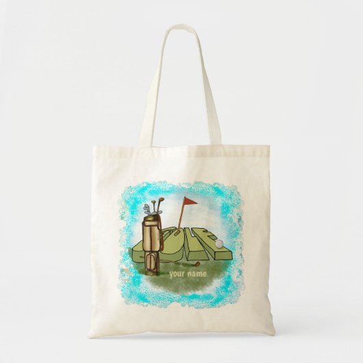 Golfdag Tote Bag (Voorkant)