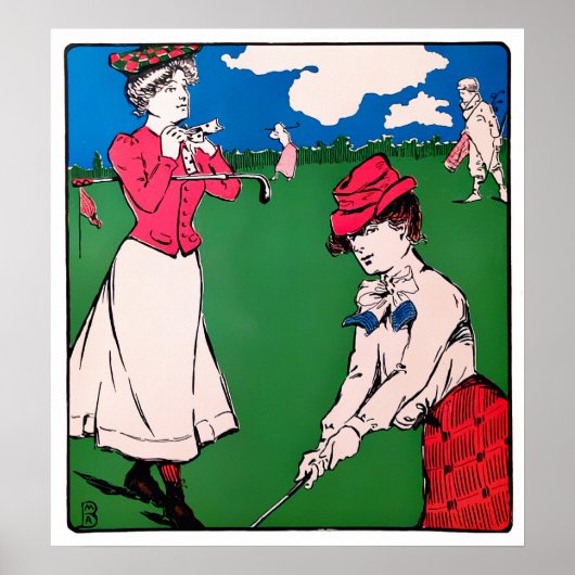  Golfdruk 1901 Poster (Voorkant)