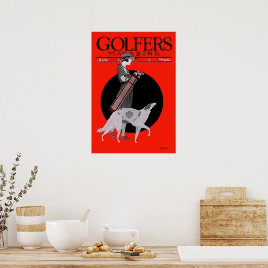 Golfdruk 1922 Poster (Keuken)