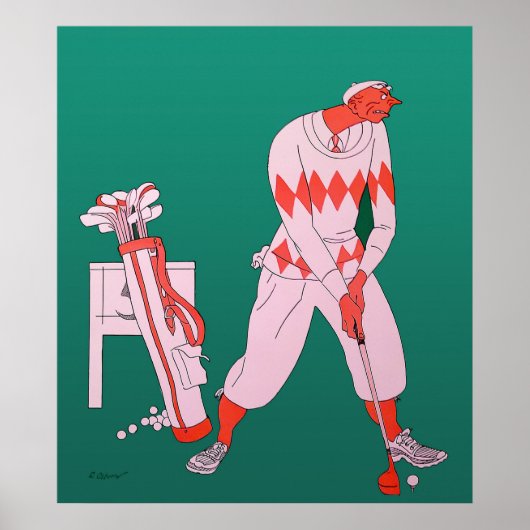 Golfdruk 1927 Poster (Voorkant)