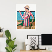 Golfdruk 1928 Poster (Thuiskantoor)