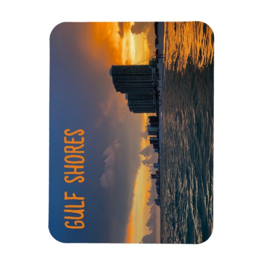 Golfe Shores Beach Magnet (Vertical)