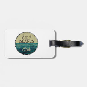 Golfeilanden National Seashore Ocean Birds Bagagelabel