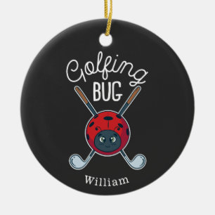 Golfen Bug Sports Gag Novelty Golf Keramisch Ornament