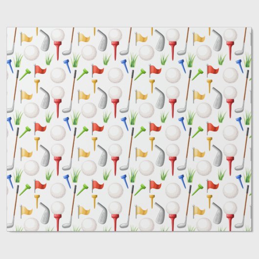 Golfen cadeaupapier (Vlak)
