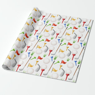 Golfen cadeaupapier