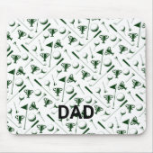 Golfen DAD Vaderdag Golf Verjaardag Hem Fun Muismat (Voorkant)