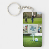Golfen Foto Sleutelhanger golfer golfcadeau (Voorkant)